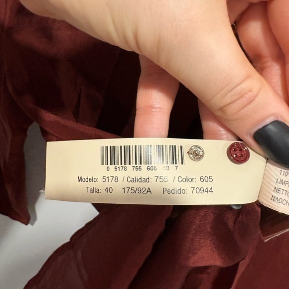 🌟MASSIMO DUTTI 🌟 Mulberry Silk Blouse - Picture 7 of 8